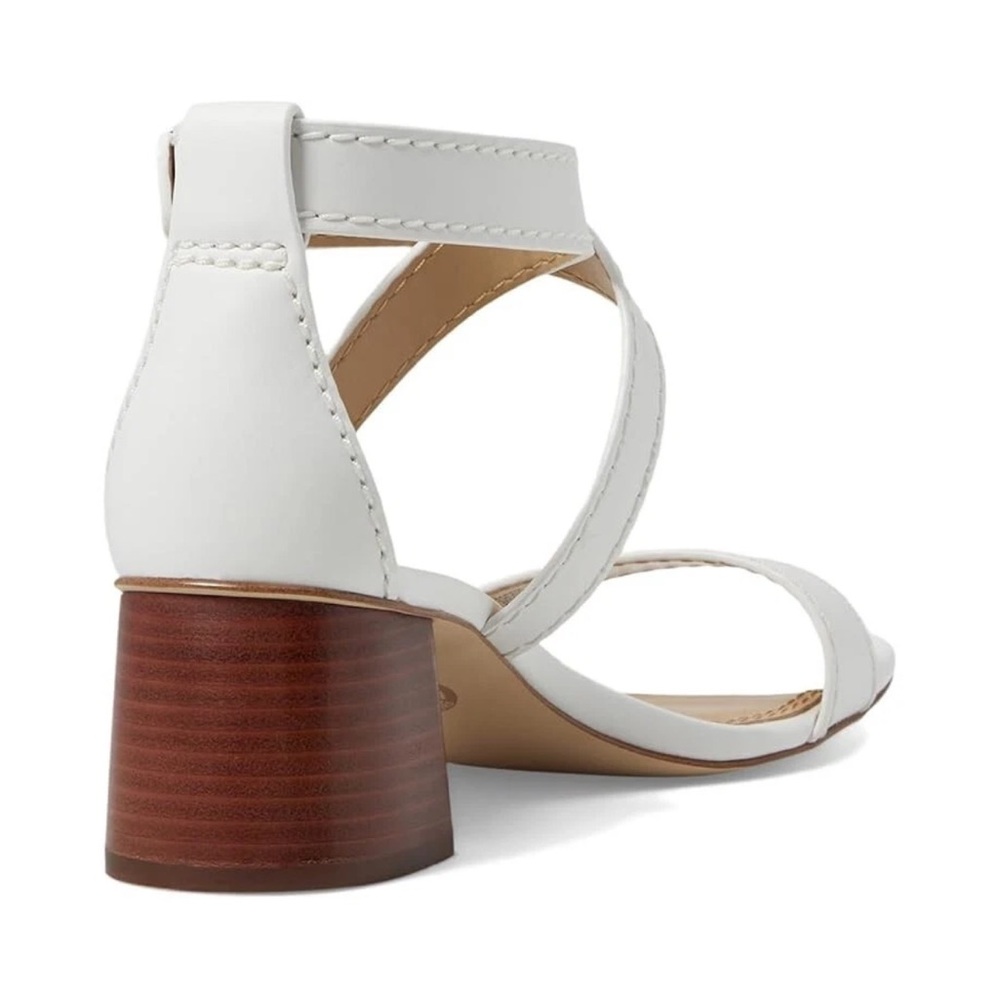 *NEW* Michael Michael Kors White Leather Ashton Sandal Size 7 A26 - Picture 3 of 14